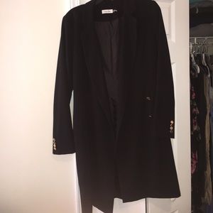 Calvin Klein long peacoat! Worn once!