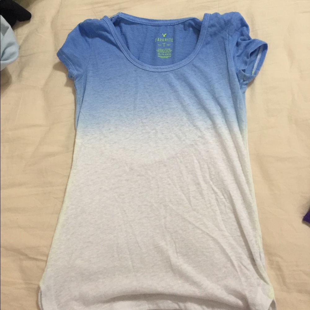 blue ombré tshirt