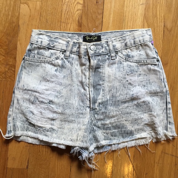 Brandy Melville Pants - John Galt Brandy Melville Striped Cut Off Shorts