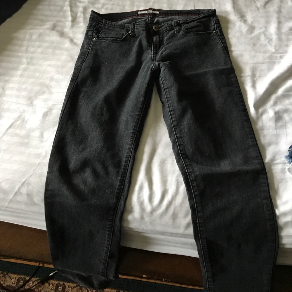 Dark Grey Denim Jeans