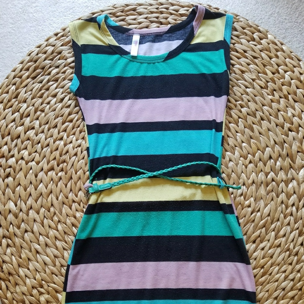 Pink Blush maternity tunic with belt