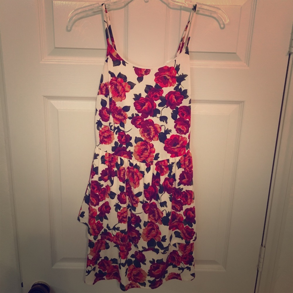 Dots Floral print sleeveless dress, Size S