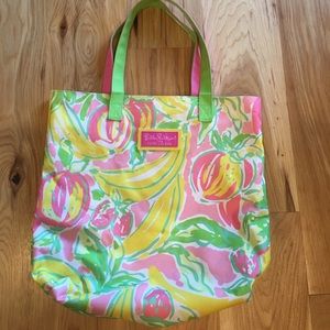 lilly pulitzer and estee lauder tote