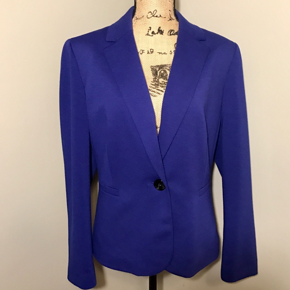 EVAN-PICONE Black Label Lined 1-Button Blazer Sz14