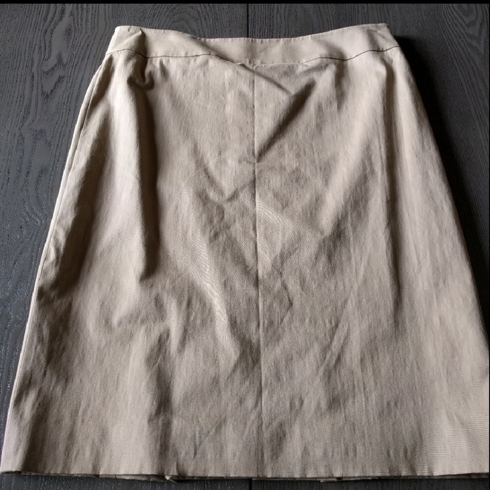 Brooks Brothers Tan Pencil Skirt