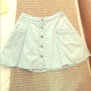 Free people denim skirt