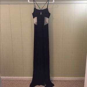 Sexy BcBG sheet cut out black dress