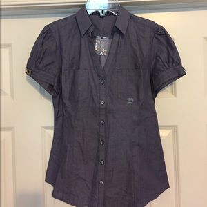 Express pale purple button up