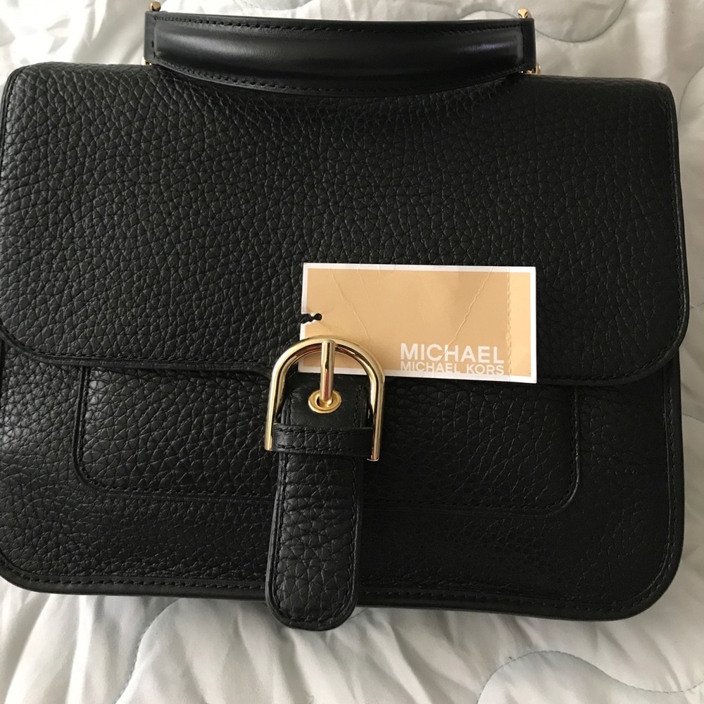 Michael Kors Cooper Large Leather Satchel