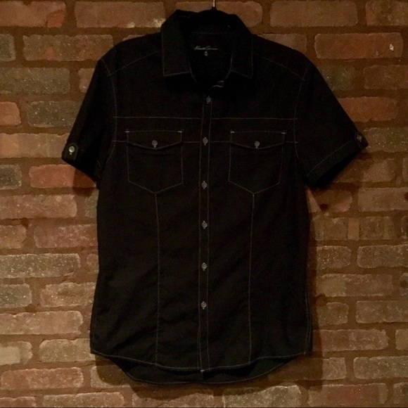 KENNETH COLE NEW YORK BUTTON DOWN SHORT SLEEVE - Picture 3 of 4