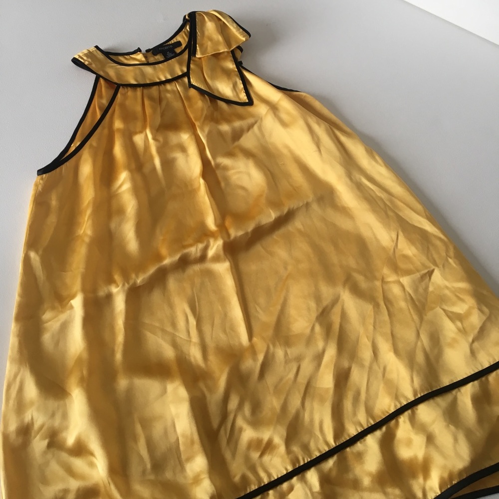 Yellow shift dress
