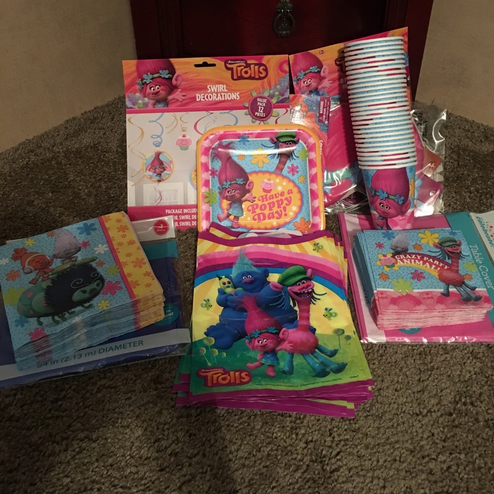 Trolls birthday supplies!