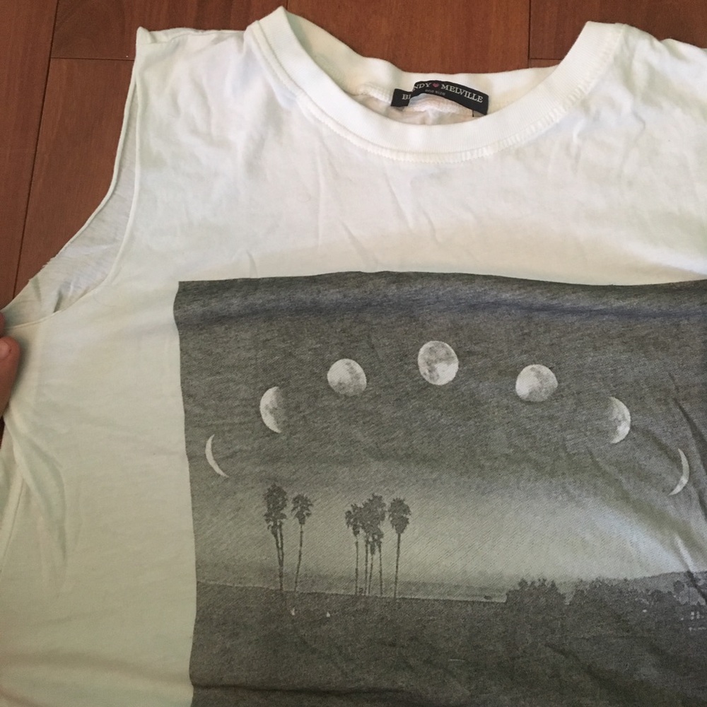 Brandy Melville moon crop top.