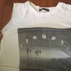 Brandy Melville moon crop top.