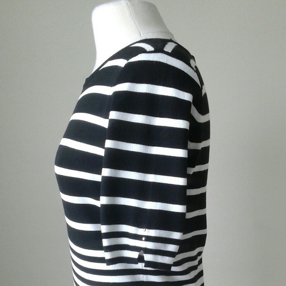 Short sleeve stripe sweater top SOLD!!! - Picture 3 of 3