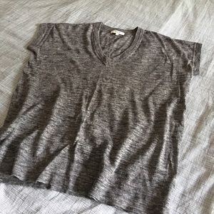 Madewell linen v-neck top