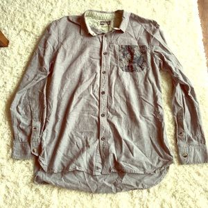 Modern Amusement Casual Button Down