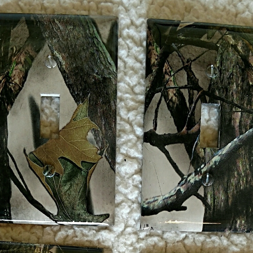 True Timber Camo Light Switch Covers NWOT