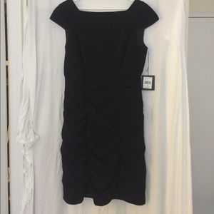 Black crepe dress