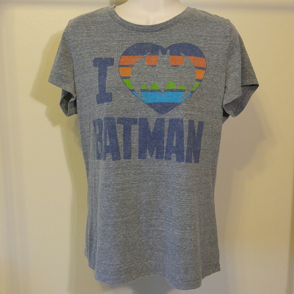 I Love Batman T Shirt Top