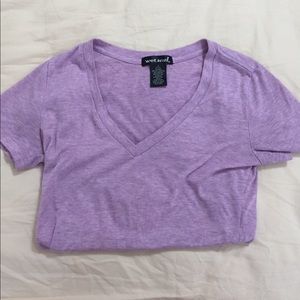 lavender v neck