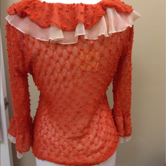 Orange and cream Top - Picture 2 of 3