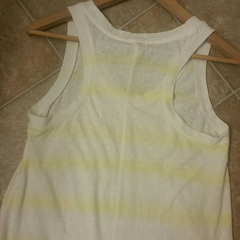 GAP Racerback Yellow/Linen Tank - Picture 3 of 4