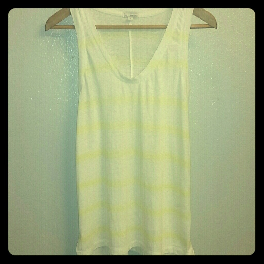 GAP Racerback Yellow/Linen Tank - Picture 2 of 4