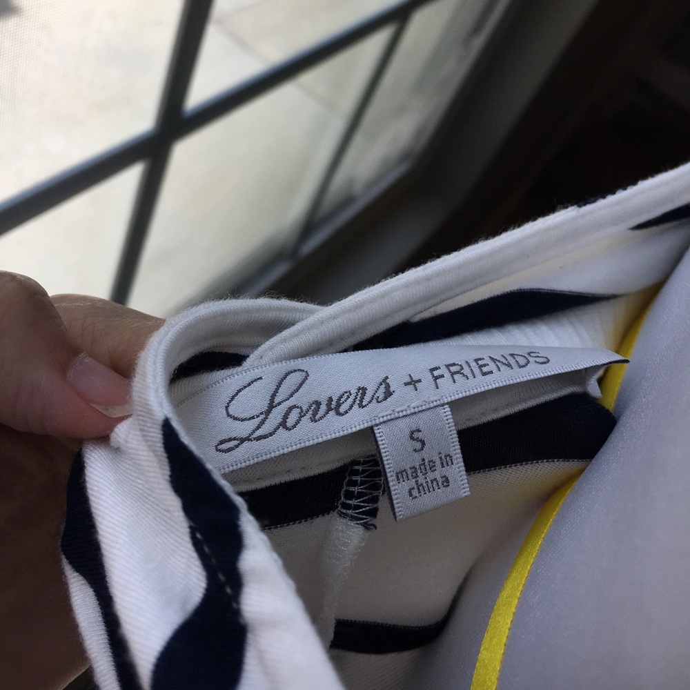 Lovers + Friends Striped Backless Maxi - image 5