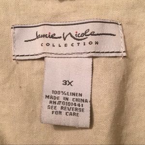 Jamie Nicole Collection Jackets & Coats - Off-white Linen Shrug w/ Ruffle Detail Jamie Nicole Collection Jackets & Coats - Off-white Linen Shrug w/ Ruffle Detail