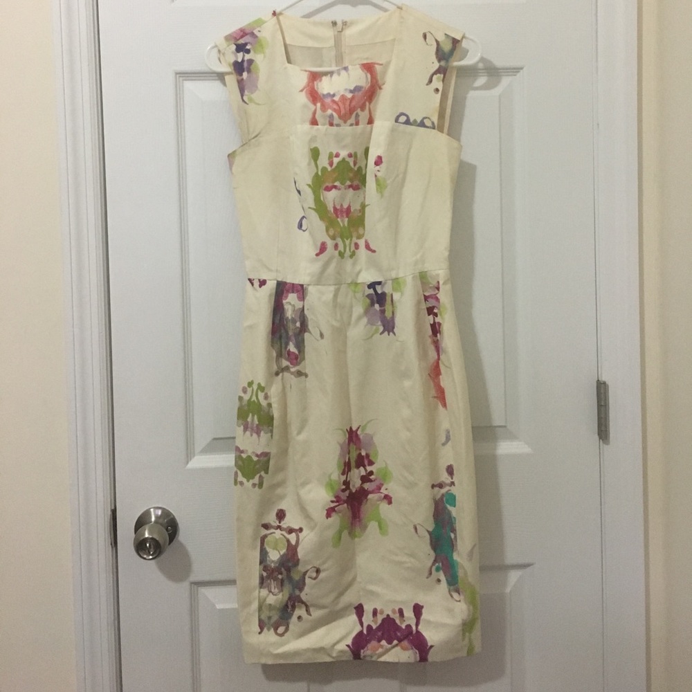 Vintage Yves San Laurent silk/cotton dress XS/S/36
