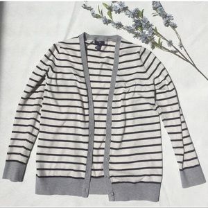 Gap Striped Cardigan with Buttons