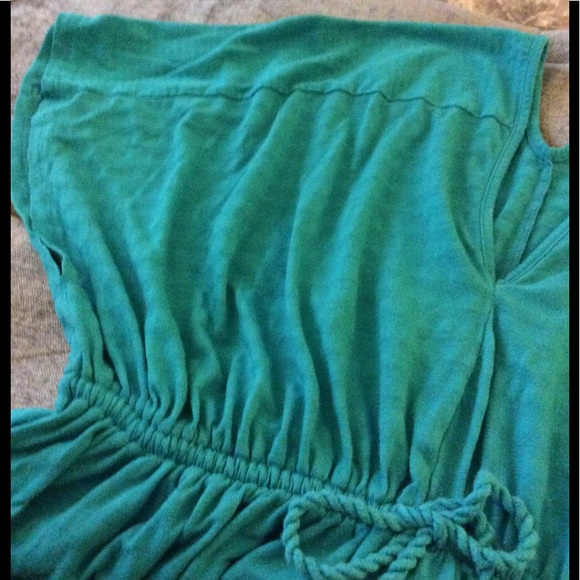 LOFT Dresses & Skirts - Loft Aqua Drawstring Dress