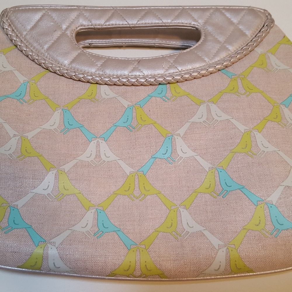 Vera Bradley clutch with Sitting In a Tree print.