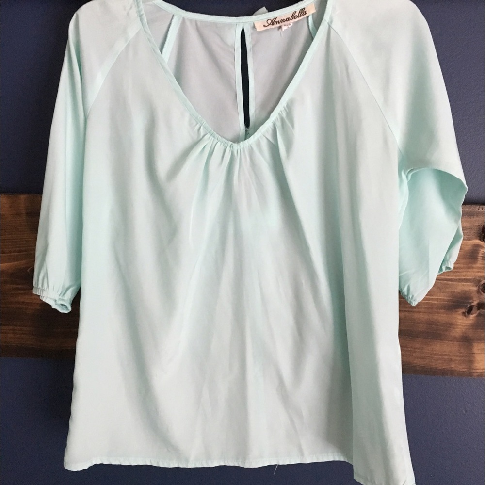Baby Blue Bow Top