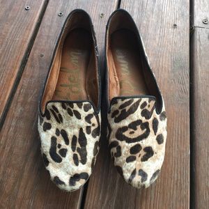 Sam Edelman Alvin calf hair leopard loafers
