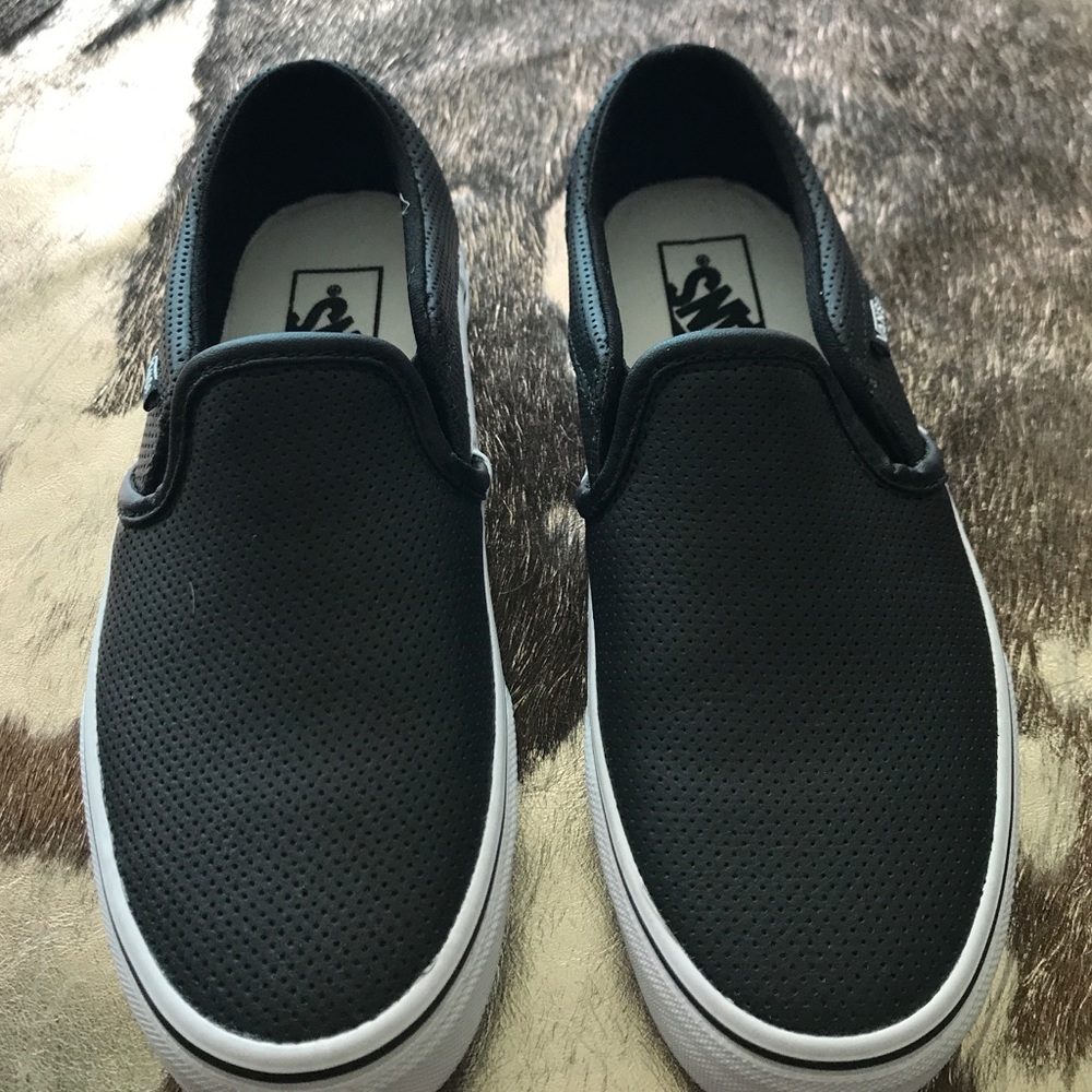 Vans black slides sneakers