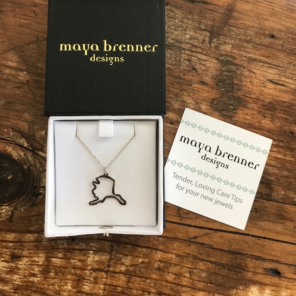 Maya Brenner Jewelry - State of ALASKA Necklace by Maya Brenner