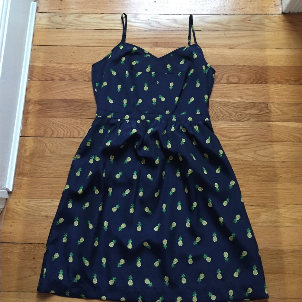 Navy Pineapple Dress