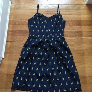 Navy Pineapple Dress