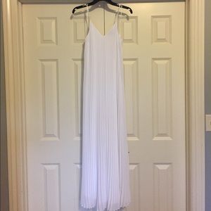 Express accordion-pleated dress