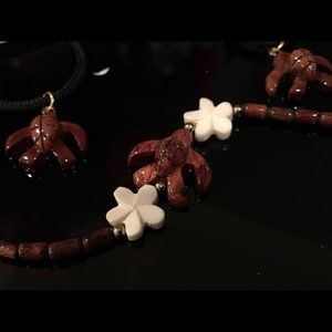 KOA wood bracelet and necklace from Oahu