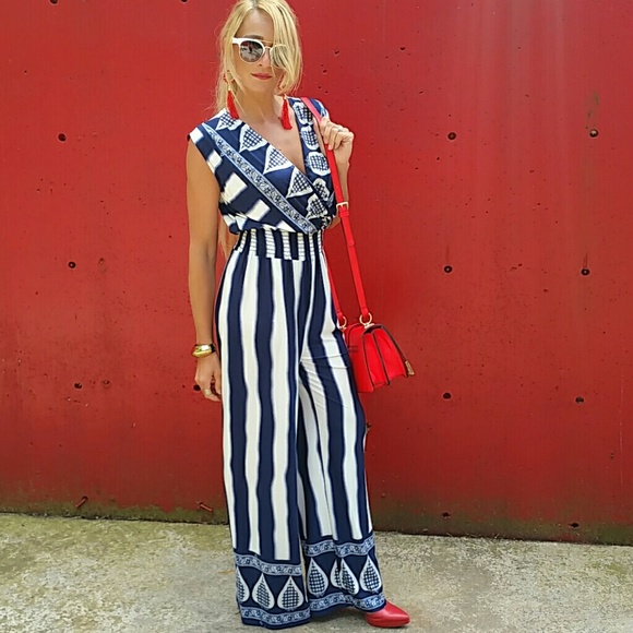 "SAIL AWAY" GORGEOUS JUMPSUIT *LAST 1 - Picture 2 of 4