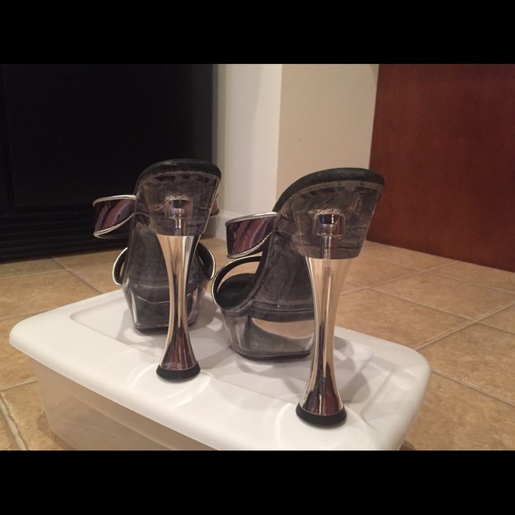 ❤️Ellie purple mirror/disco size 8 heels❤️ - Picture 4 of 7