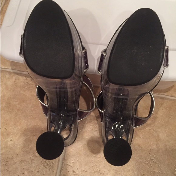 ❤️Ellie purple mirror/disco size 8 heels❤️ - Picture 6 of 7