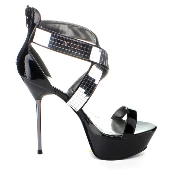 ❤️Ellie purple mirror/disco size 8 heels❤️ - Picture 7 of 7