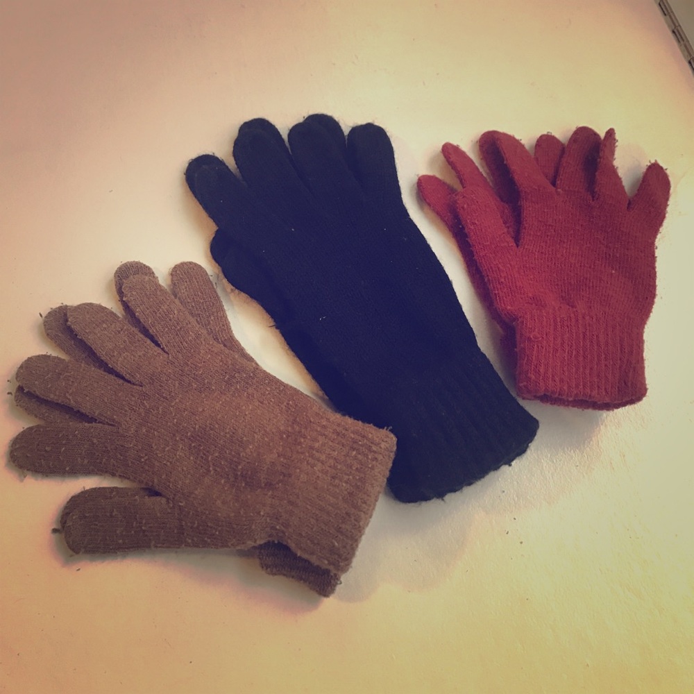3 pairs gloves