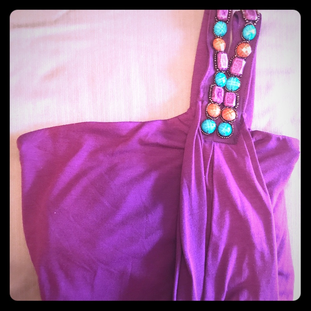 Jeweled purple top