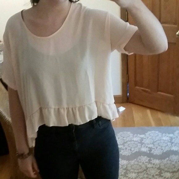 Blush pink flowy top - Picture 3 of 3