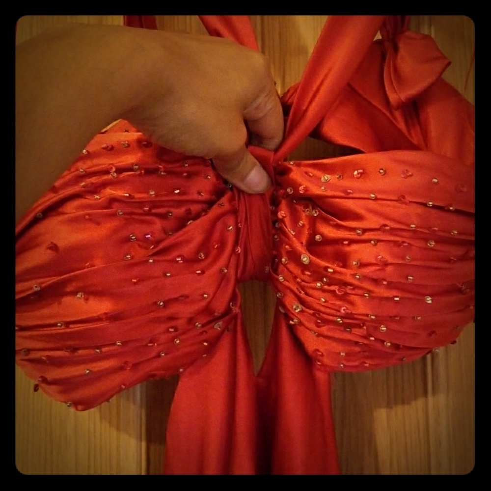 Red - Mermaid style dress
